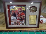 OU SOONERS 2000 NATIONAL CHAMPIONS BELT BUCKLE, SCHEDULE & SPORTS ILLUSTRATED