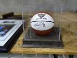 MINI PHOENIX SUNS BASKETBALL SIGNED BY SHAQUILLE O’ NEAL #32 IN A CASE
