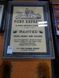 ART PONY EXPRESS WANTED