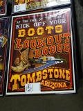 ART KICK OFF YOUR BOOTS AT THE LOOKOUT LODGE