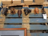BEAR FIGURINES (X6)