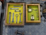 TOOLS & LOCKS IN A FRAME