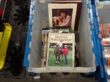 2 TUBS W/TOY TRUCKER MAGAZINES & WESTERN MAGAZINES