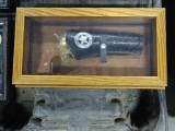 MARSHAL TOMBSTONE REPLICA REVOLVER IN DISPLAY CASE