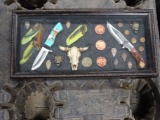 KNIVES, SKULL, ARROWHEADS & COINS