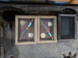 TWO KNIVES W/INDIAN HEAD COINS WITH EXTRA CASE