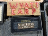 WYATT EARP SIGNS (X2)
