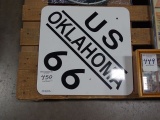 US OKLAHOMA 66 SIGN