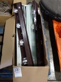 BOX OF LIGHT FIXTURES & GAS WOOD LOGS