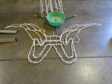 LIGHTED UP OUTDOOR FIXTURES & CHRISTMAS TREE HOLDER
