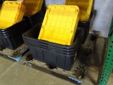 27 GALLON TOUGH BOXES W/LIDS (X4)