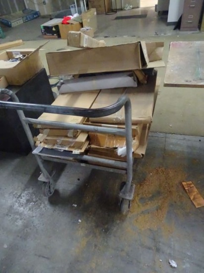 4 WHEEL CART W/FIRE PLACE TRIM