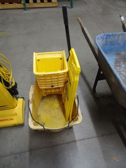 MOP BUCKET & WET FLOOR SIGN