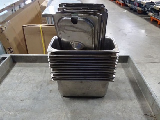 1/3 SIZE PAN 6" DEEP W/8 LIDS (X12)