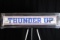 THUNDER UP Sign reproduced autographs of Chris Paul, Shai Gilgeous-Alexander, and Stephen Adams