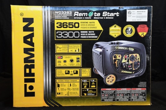 Portable Generator - 3650 Starting Watts / 3300 Running Watts