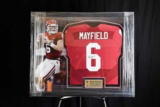 Baker Mayfield autographed OU Football Jersey