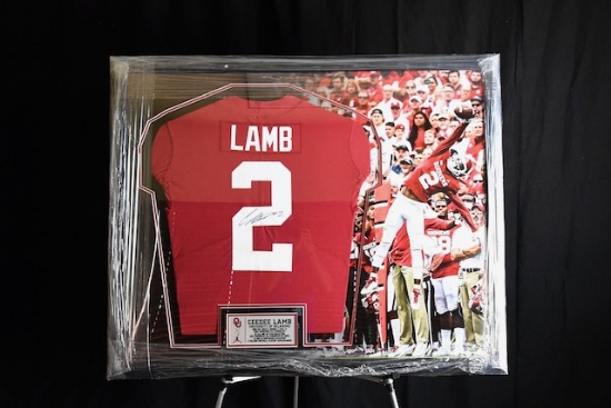 CeeDee Lamb autographed OU Football Jersey