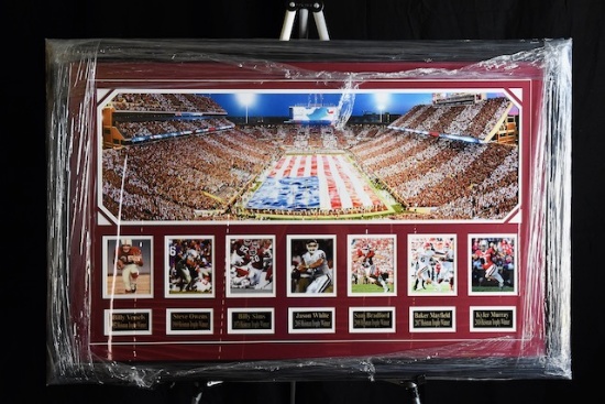 7 OU Heisman's Pictures & OU Football Stadium - no autographs