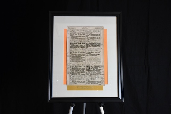 Page from the original King James Bible in 1611