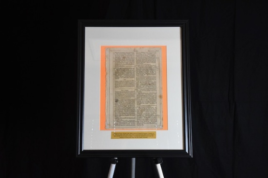Page from the Martin Luther Bible in German in 1674