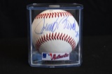 Baseball autographed by Johnny Bench
