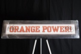 ORANGE POWER Sign reproduced autographs of Mike Gundy and Barry Sanders
