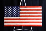 Wooden American Flag