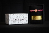 Rustic Cuff Bracelet - Set of 2 - pink and gold
