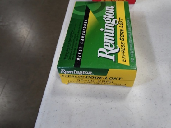 REMINGTON EXPRESS CORE LOKT 30-40 KRAG FMJ SP 180GR. 20 RDS/BOX (X3)