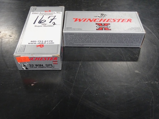 WINCHESTER SUPER X 32 WIN SPECIAL RIFLE SJSP  170 GR.  20 RDS/BOX  (X2)