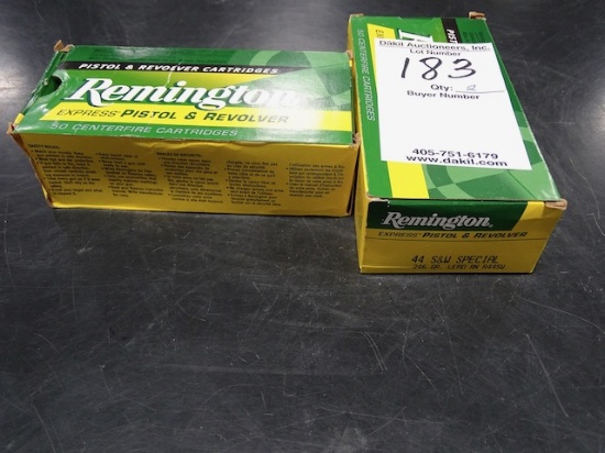 REMINGTON 44 SPECIAL LRN  246GRN  50 RNDS/BOX  (X2)