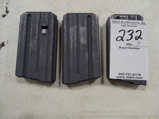 COLT OEM AR15 MAGAZINES 15 ROUND  (X3)   223 OR 5.56