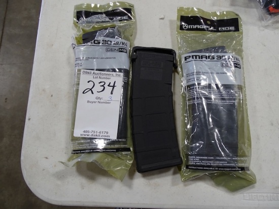 MAGPUL PMAG 30 AR15 MAGAZINE 30RND  (X3)  . 223 OR 5.56