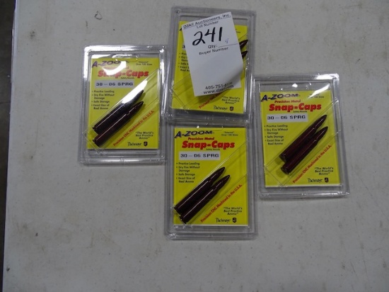 A-ZOOM SNAP CAPS 30-06   2 PER PKG   (X4)