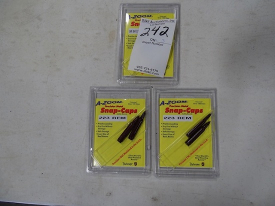 A-ZOOM SNAP CAPS .223   2 PER PKG   (X3)