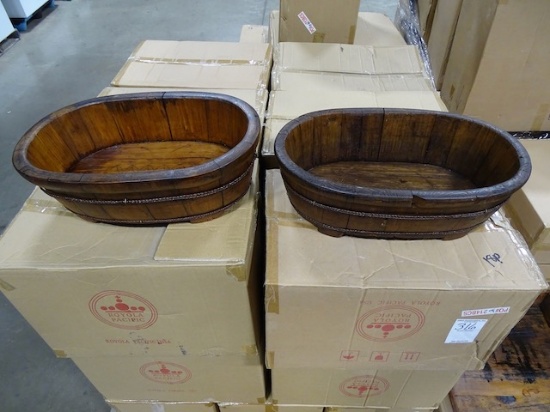 NEW ROYOLA PACIFIC OVALWASH BASIN 2 PCS/BOX (X18)