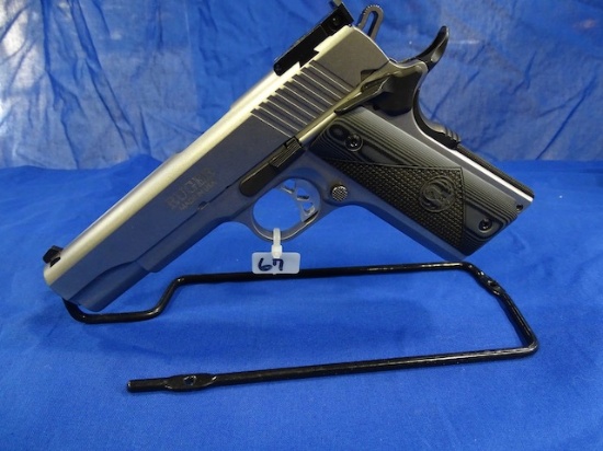 RUGER SR1911, 45ACP, SEMI AUTO PISTOL, STAINLESS STEEL, TARGET MODEL