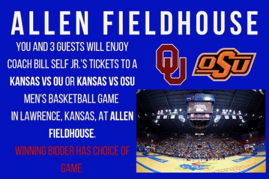 Bill Self’s Personal Tickets at Allen Fieldhouse in Lawrence, KS,