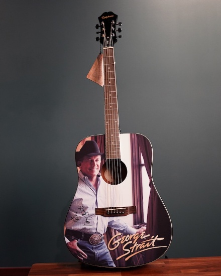 George Strait Autographed Epiphone Guitar