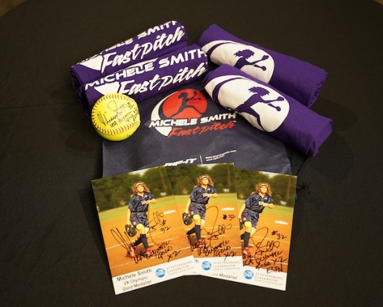 Michele Smith USA 2X Olympic Gold Medalist Autograph Package