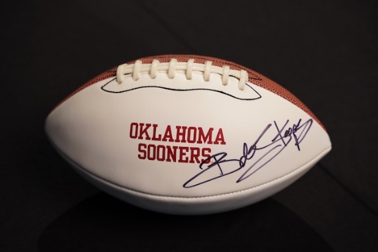 Former Head Coach Bob Stoops Autographed OU Football