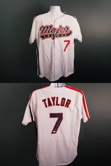 “Jake Taylor” (Tom Berenger) Autographed Baseball Jersey from the Major Motion Picture