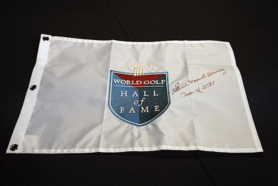 Susie M. Berning World Golf Hall of Fame Autographed Flag