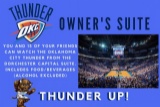 OKC Thunder Owner’s Suite For a Game