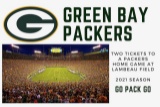 GO PACK GO! Pair of Green Bay Packers Tickets