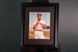 Ernie Banks, Chicago Cubs Framed Autograph 13.5 x 16.5