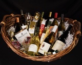 Deluxe White Wine Gift Basket