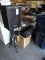 KUSTOM PA W/2 LARGE SPEAKERS & 2 PORTABLE SPEAKERS W/4 MICS 3 CORDLESS