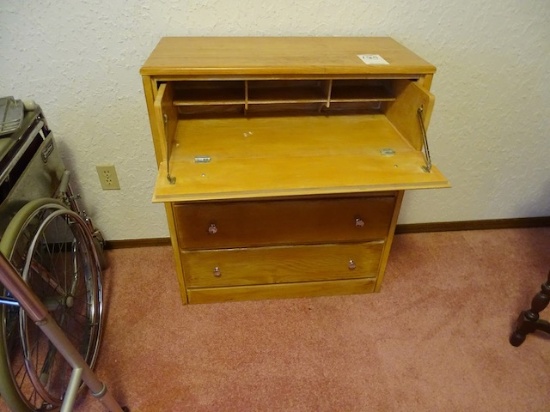 4 DR WOOD CABINET W/FOLD DOWN